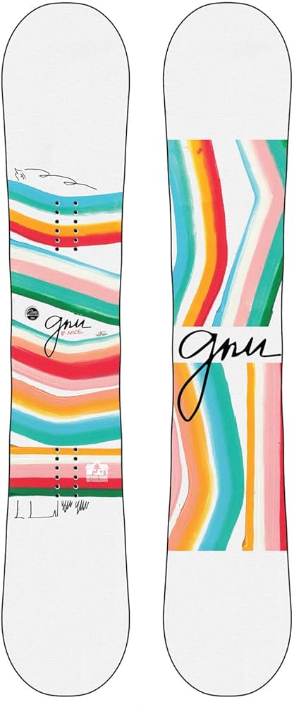 【GNU B-NICE レディース　スノーボード】ボードケース付き美品 2022-2023-GNU-B-Nice-Womens-